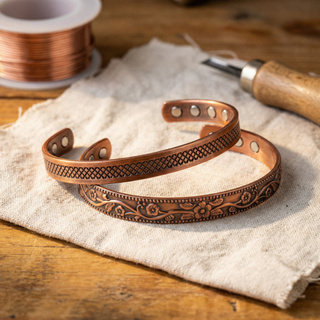 Christa Kupfer-Set - zwei Armbänder aus 99,9% reinem Kupfer