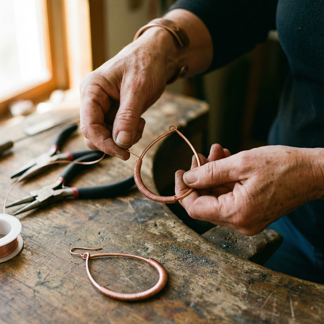 Paula Copper Earrings