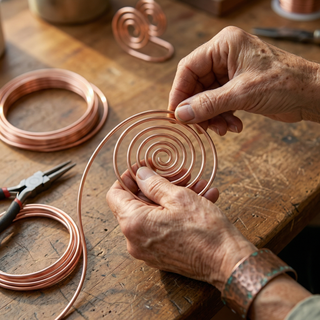Rosemarie Copper Hand Chain