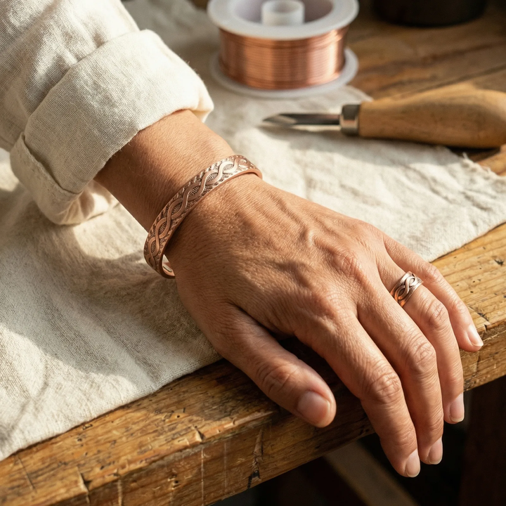 Josefine Copper Set (Ring & Bracelet)