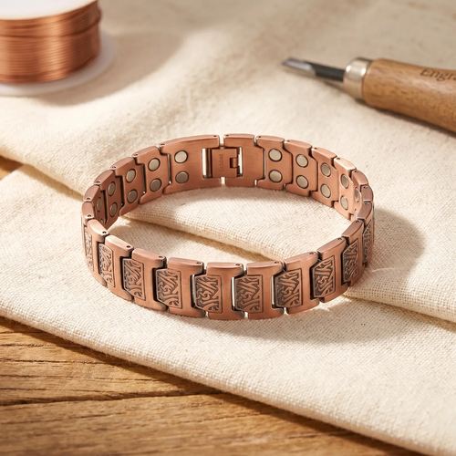 Oskar Kupferarmband - dezentes Herrenarmband aus 99,9% reinem Kupfer