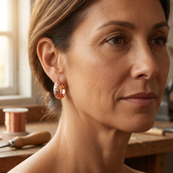 Livia Copper Earrings