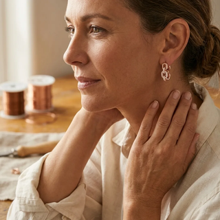 Greta Copper Earrings