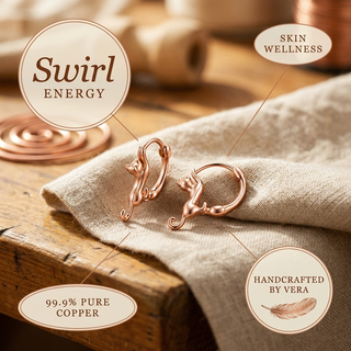 Freya Copper Earrings
